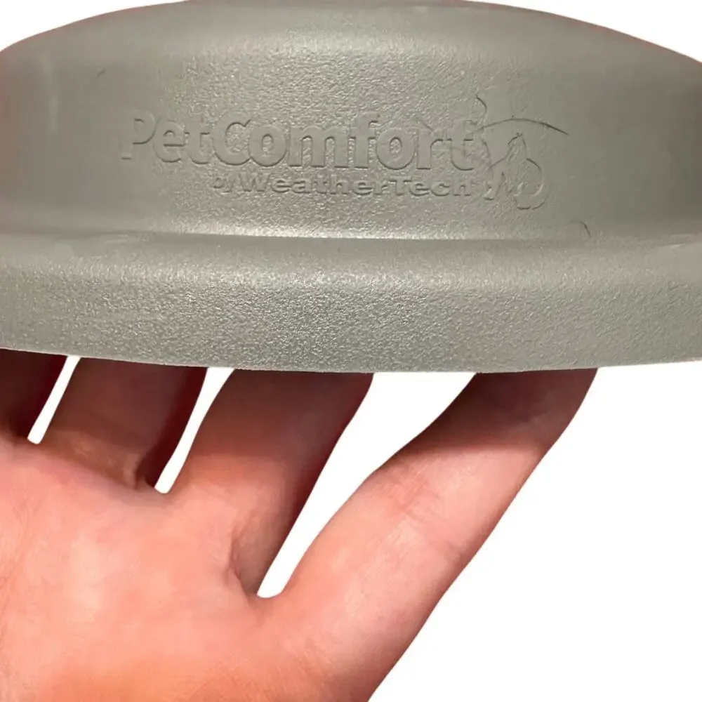 PetComfort by WeatherTech Elevated Pet Bowl Gray Silicone‎ Base Stainless Dish